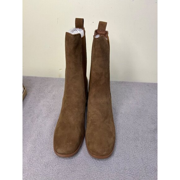 Steve Madden Women's Argent High Booties Chestnut sue size 9.5 - Picture 2 of 10